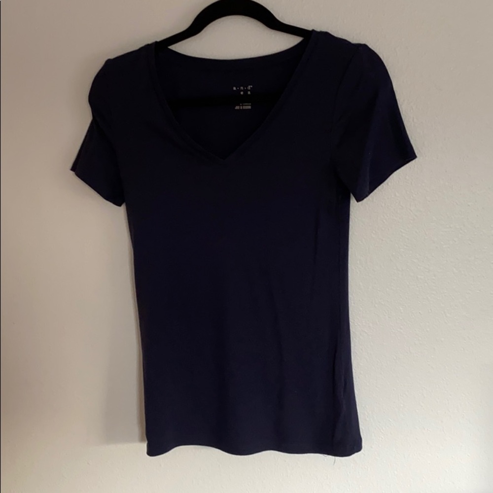 Super soft navy blue v neck
